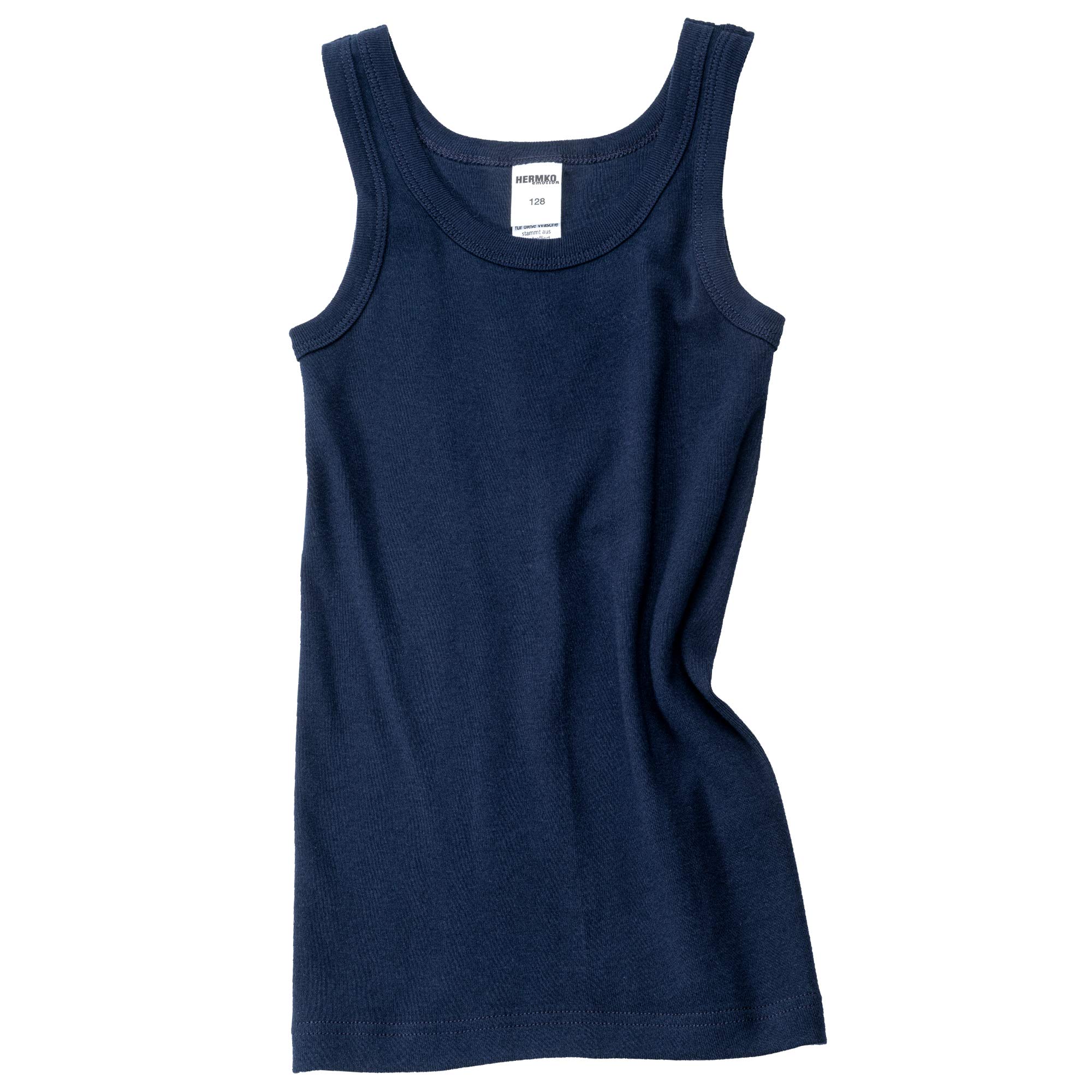 HERMKO 2800 3er Pack Jungen Achselhemden aus 100% Bio-Baumwolle