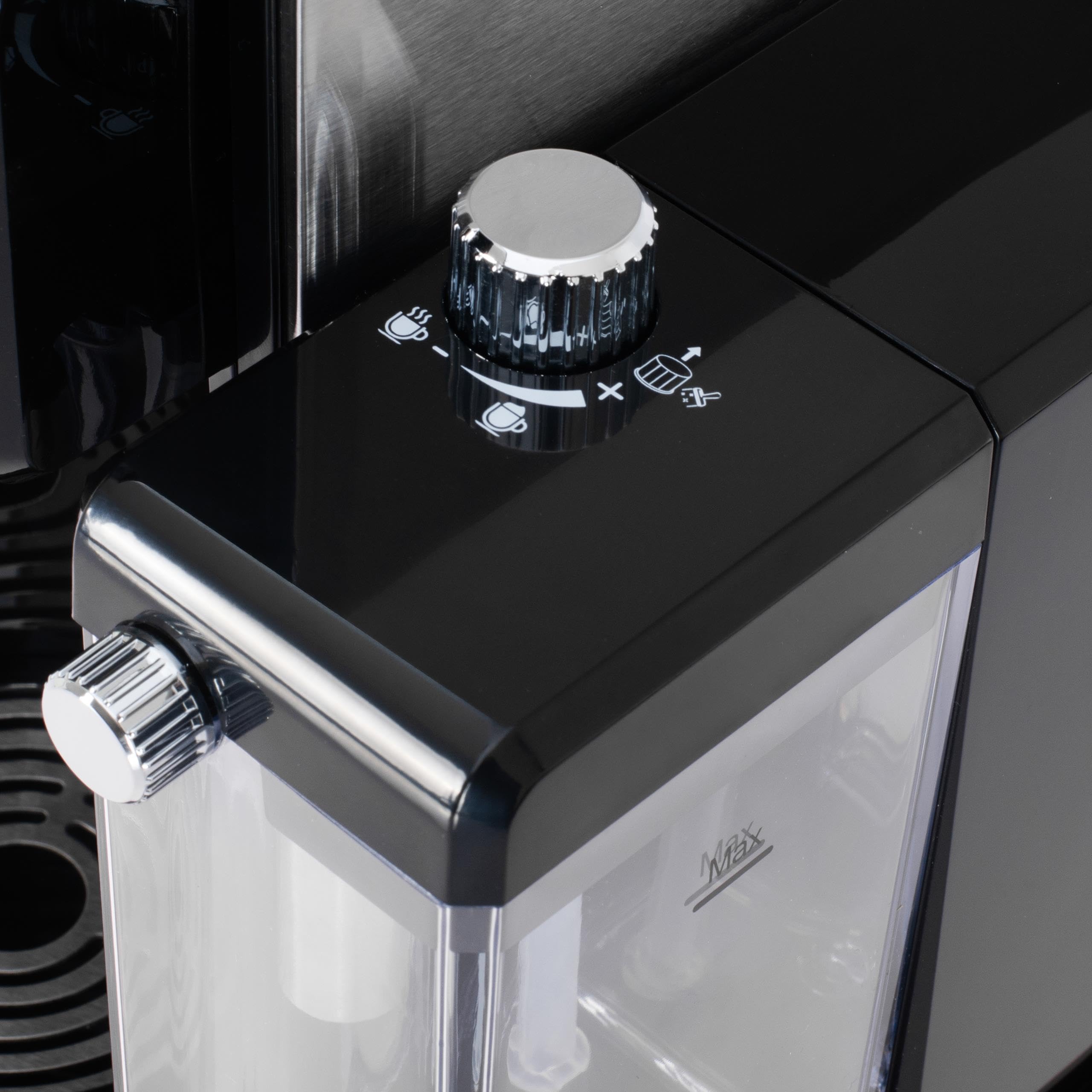 Kaffeemaschine, multikapsel-espressomaschine mit milchaufschäumer, 2850W leistung, 19 bar druck und 7 adapter, edelstahl