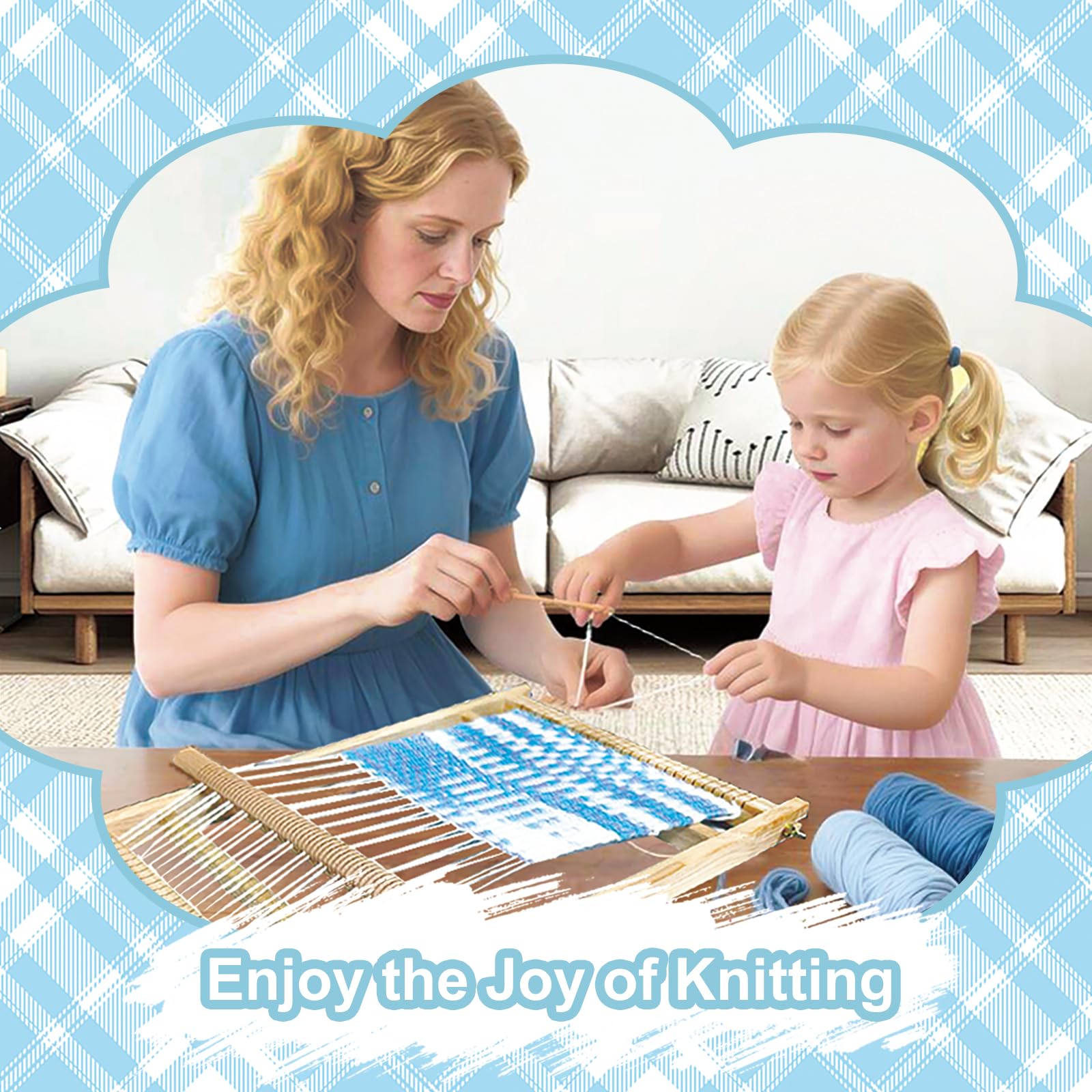 Wooden Weaving Loom Kit - Kids & Adults -5