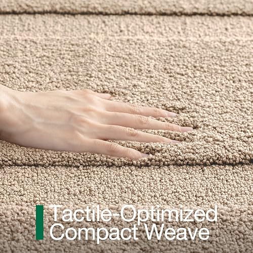 Miniatura 3 de LUMI Alfombras de baño ultrasuaves antideslizantes con parte trasera de goma, absorbente y lavable, de secado rápido, alfombra de felpa de