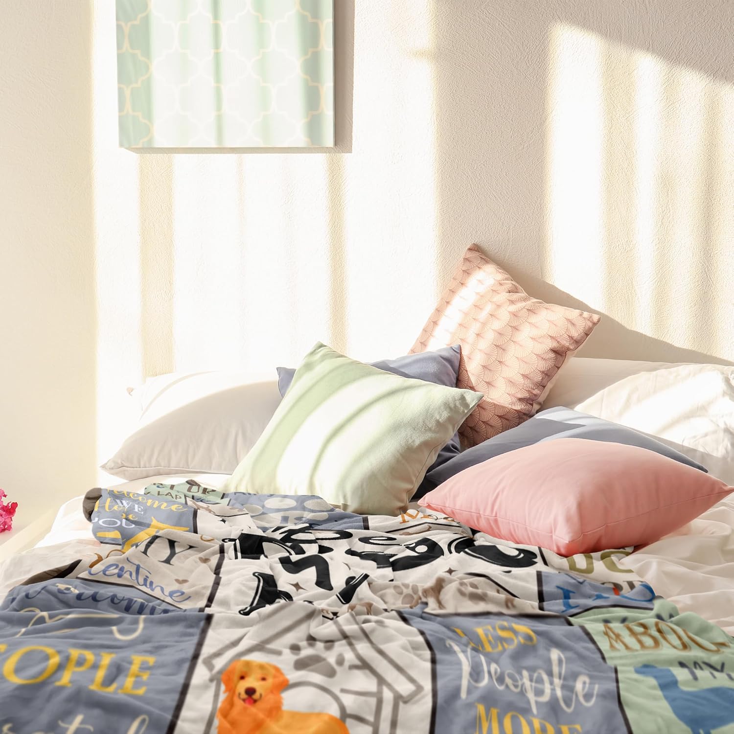 XALAZY Dog Mom Gifts for Women Blanket 50" X 60", Dog Mom Gifts for Dog Lovers& Owners, Best Dog Blanket Throw - Image 3