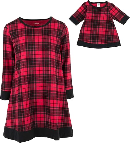 Miniatura 9 de Leveret - Conjunto de vestidos a juego para niña y para muñeca 100 algodón gran variedad de estilos tallas de 2 a 14 años