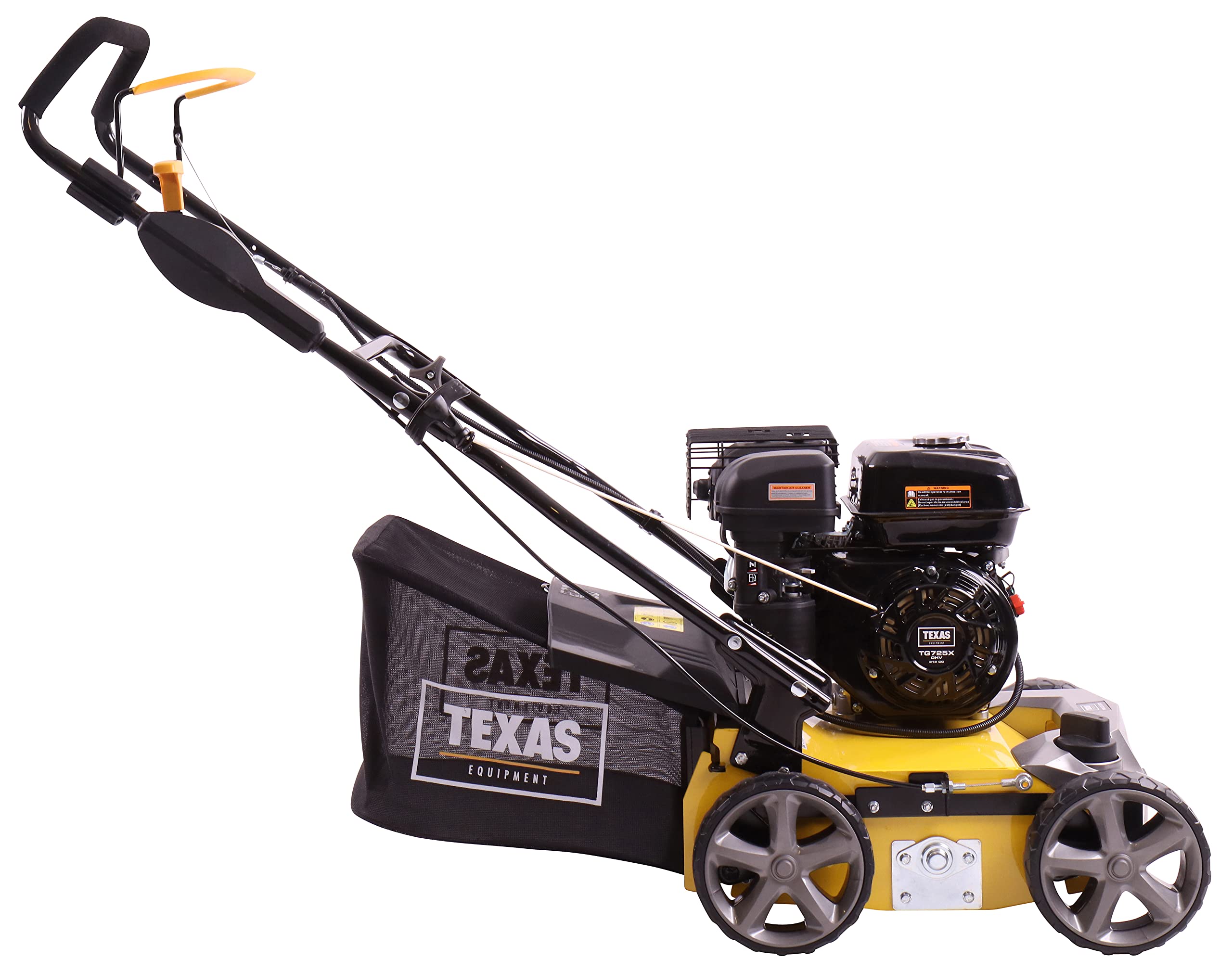 TEXAS Pro Cut 400TG Benzin Vertikutierer – 4-Takt Motor, 40 cm Arbeitsbreite, Höhenverstellung, 4200 Watt, 18 Messer, 45 Liter Fangkorb
