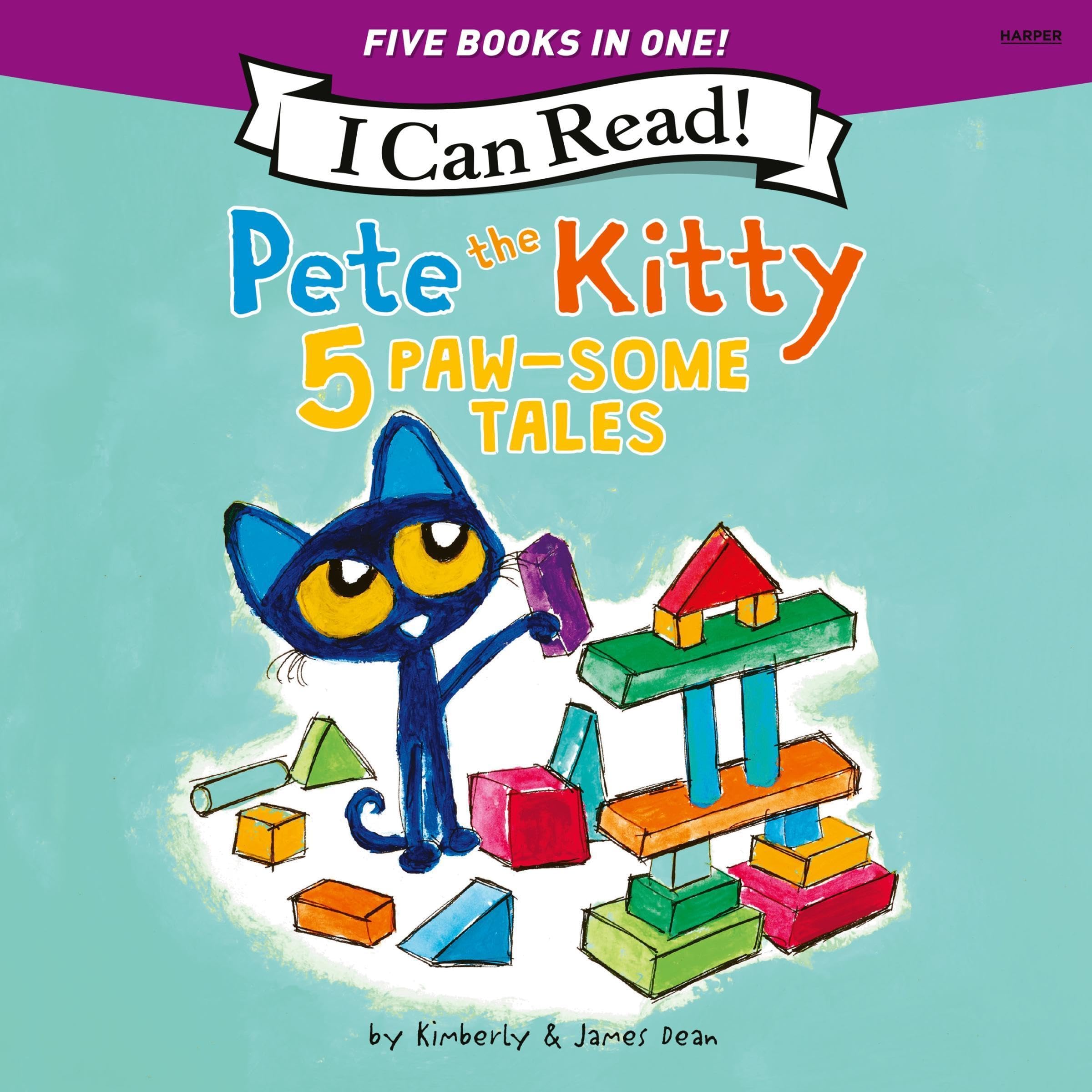 Cover art for Pete the Kitty: 5 Paw-Some Tales