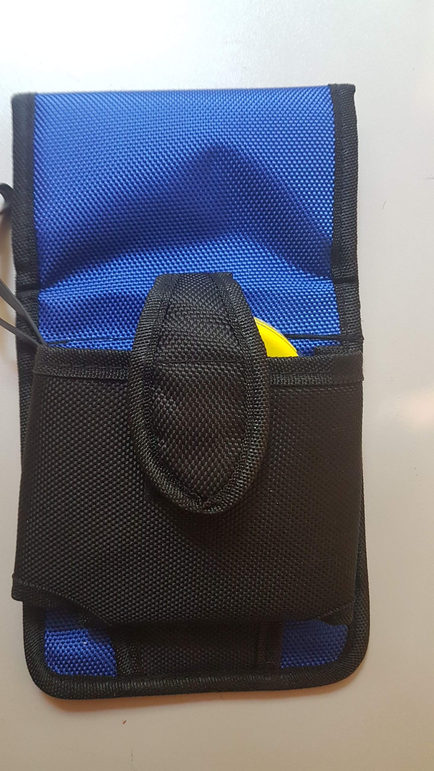Bbi Ltd Blue Scaffolding Nylon Tools Belt Pockets Pouch Tool Set - Double Triple Frog Versatile Pocket Tape Level Holder (Tape Holder)
