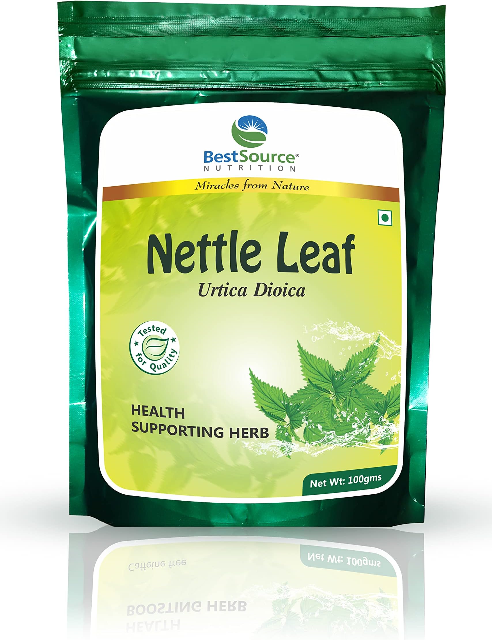BestSource Nutrition Nettle Leaf (Stinging Nettle), Health Supporting Herb, Tested Quality, 100g (66cups)