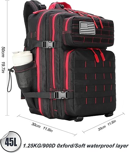 Miniatura 2 de Mochilas tácticas militares 45L 3 días paquete de asalto bolsa fitness mochila Bug Out bolsa senderismo treeking