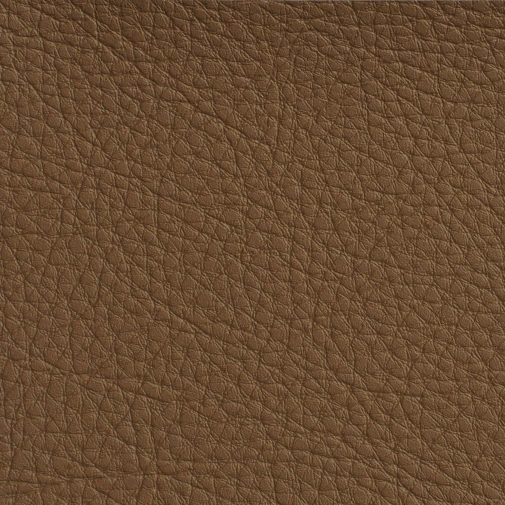 Chestnut Pebbled Outdoor Indoor Faux Leather Upholstery Vinyl by The Yard - SKU: Janelle Rawhide