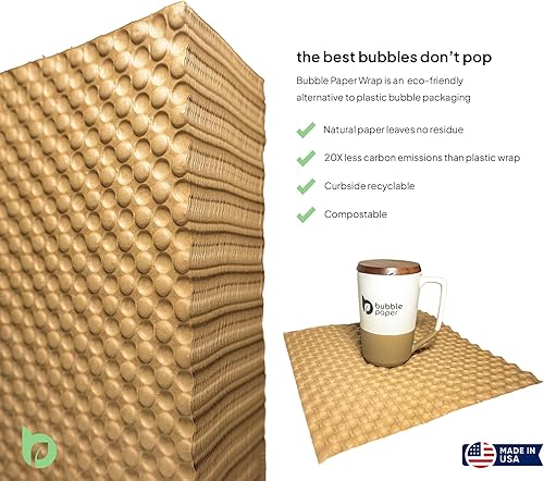 Miniatura 3 de Envoltura, 12 pulgadas de ancho con perf cada 12 pulgadas, 250 hojas, embalaje reciclable, amortiguación y protección para rompibles, frágiles,