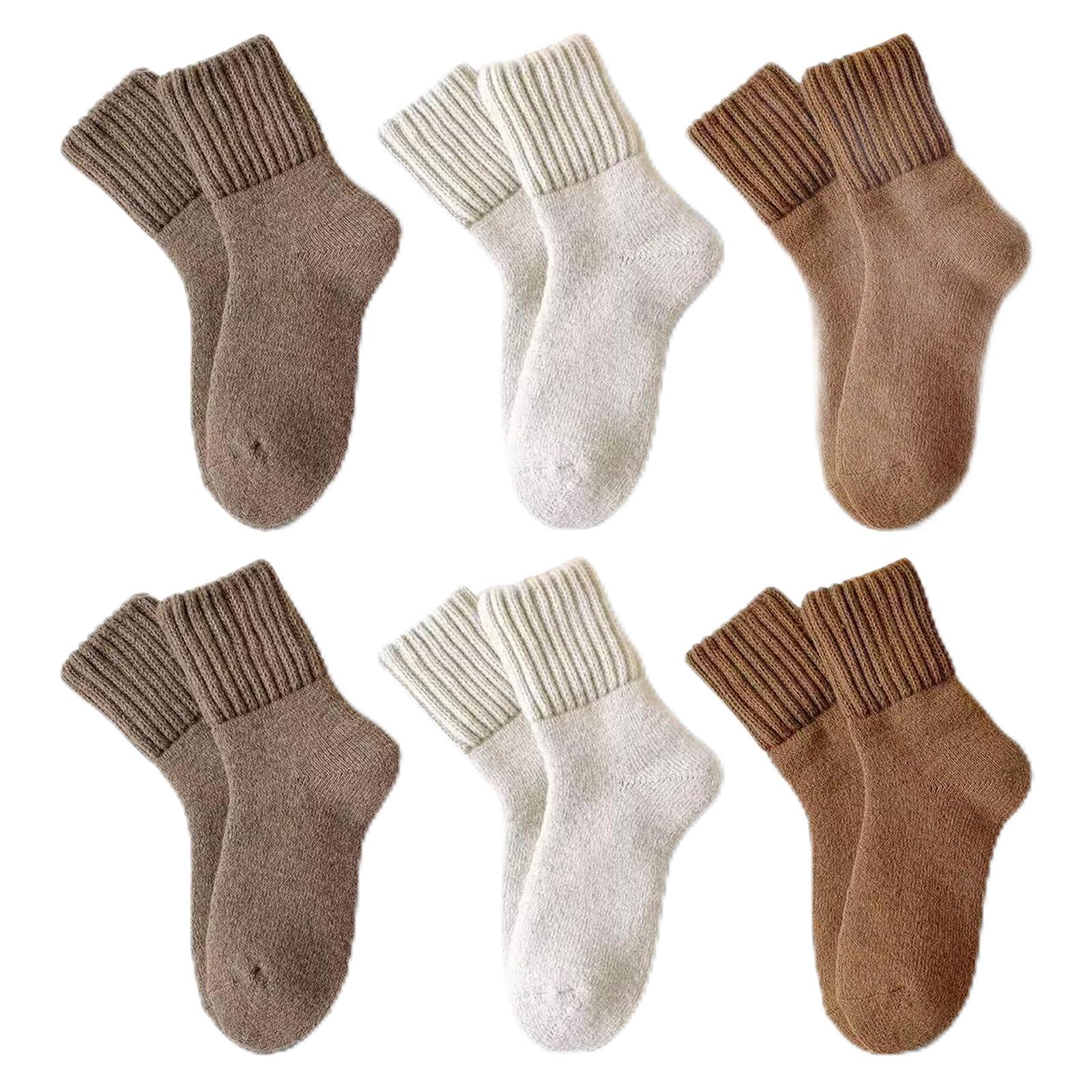 6 Paia Calze Térmiche Donne - Calze Invernali Spesse e Morbide Taglia 35-42 - Per Interni ed Esterni, Regalo Pratico per Fidanzate e Mamme