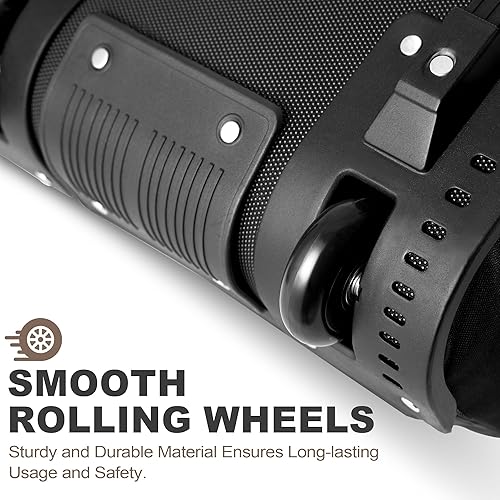 Miniatura 4 de Himal Outdoors Bolsa de viaje de golf – Poliéster 600D Oxford resistente al desgaste, excelente cremallera, tamaño universal con ruedas, cubierta de