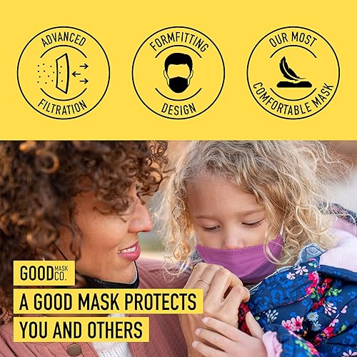 Miniatura 7 de Good Mask Co. Good Comfort KN95 Face Mask, Disposable KN95 Face Mask, Folding, Comfortable Face Masks, Bulk Face Masks