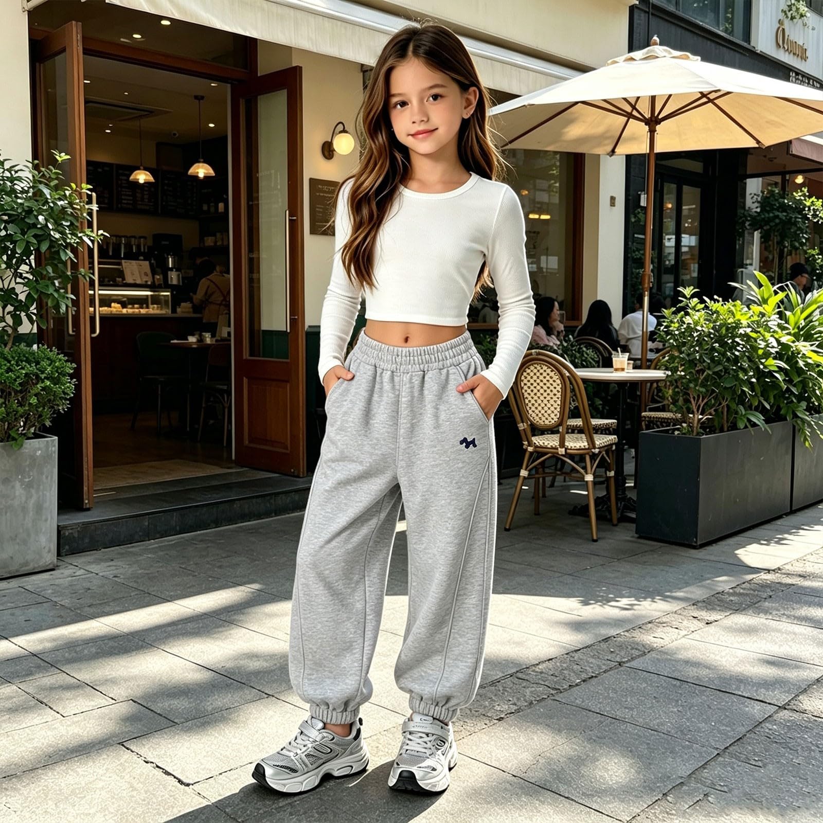 Lässige Kinder-Jogginghose für Mädchen, Schule, Sporthose