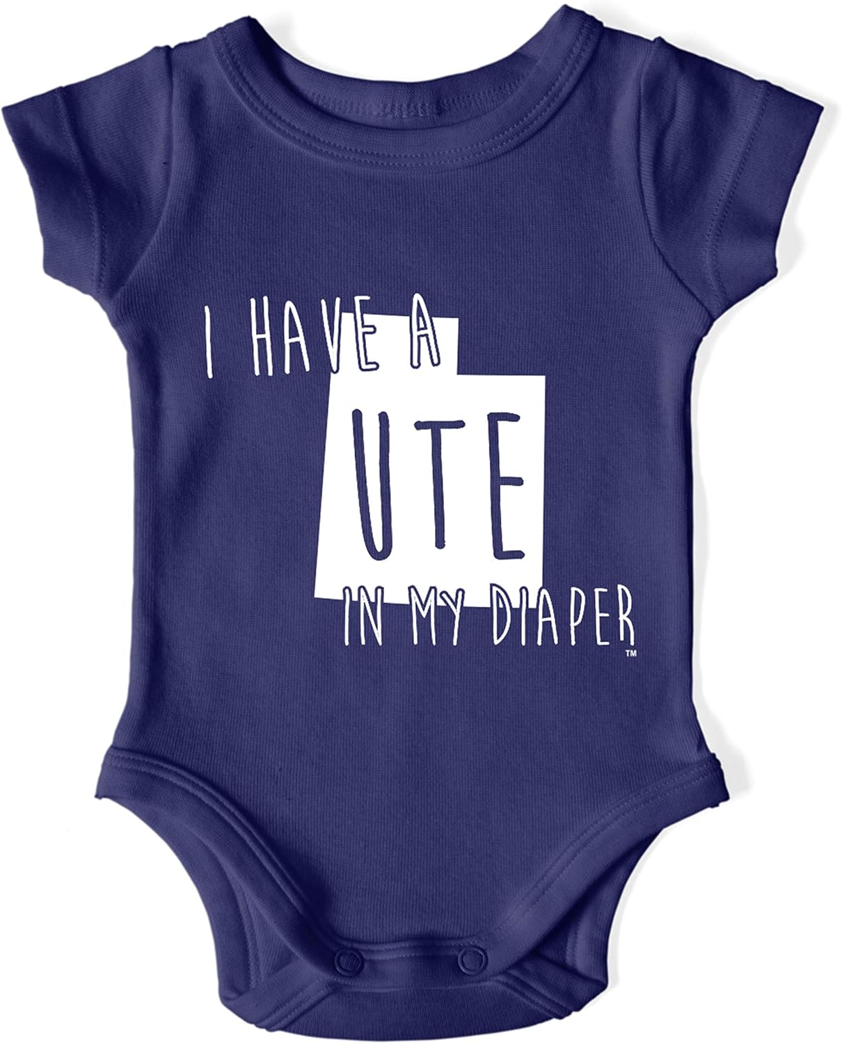 In My Diaper I Have a Ute - Utah Rival Sports Fans Baby One Piece