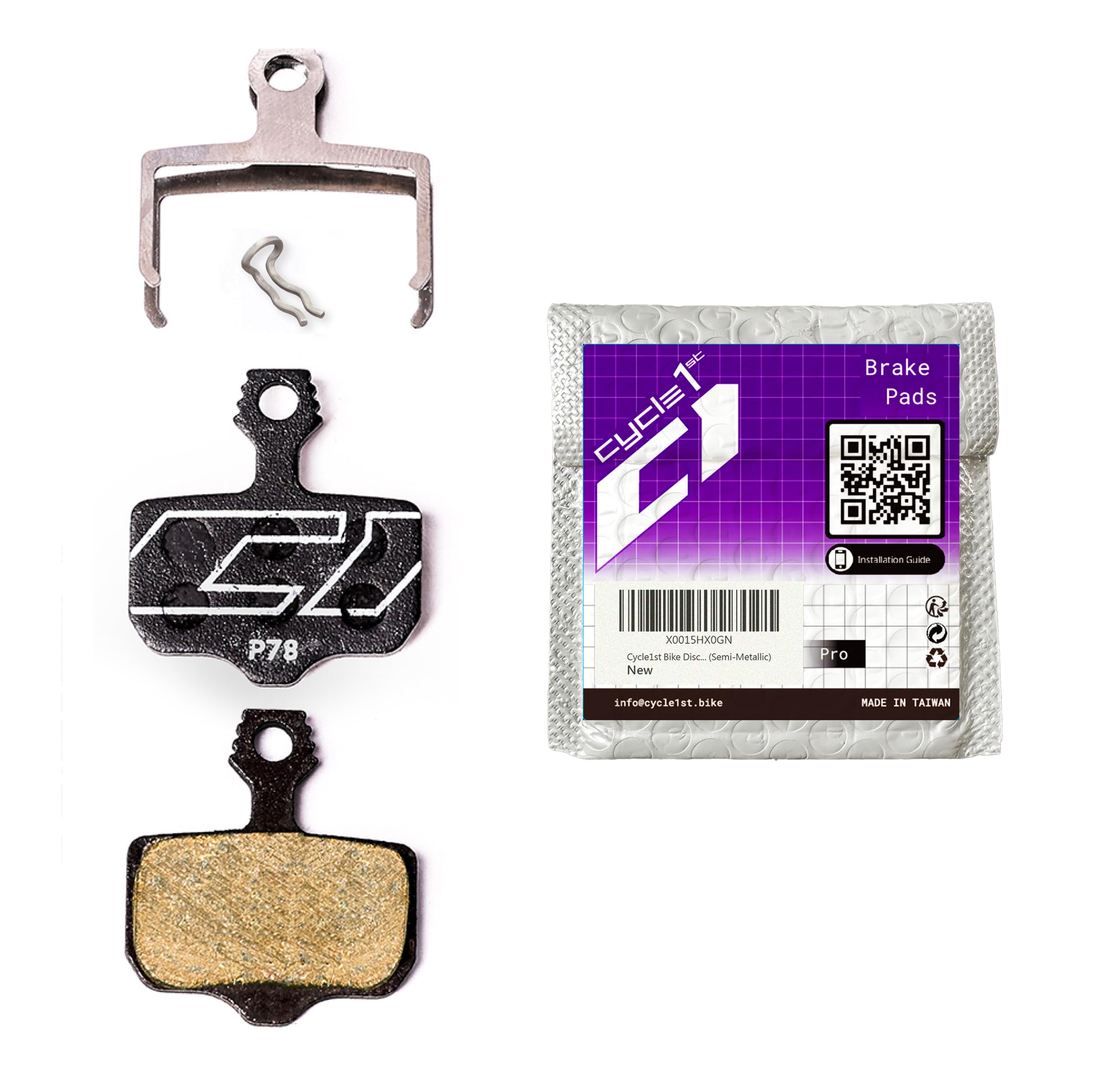 Bike Disc Brake Pads Compatible with SRAM 2-Piston Caliper: Level eTap AXS Red/Force/Rival AVID Elixir -Road/Gravel/MTB: 78 Series Semi-Metallic/Ceramic/Aluminum