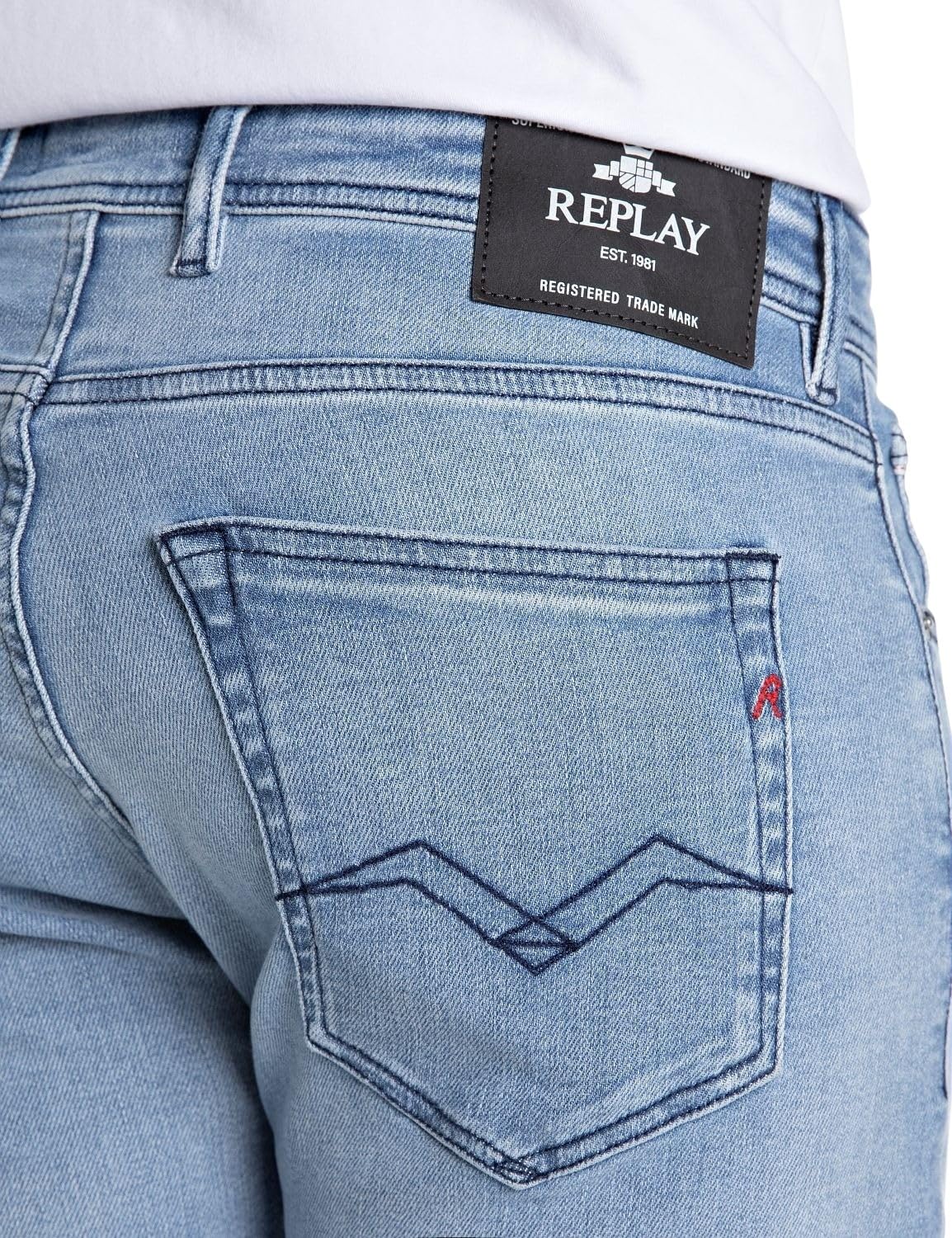 Replay Herren Jeans Grover Straight-Fit mit Comfort Stretch