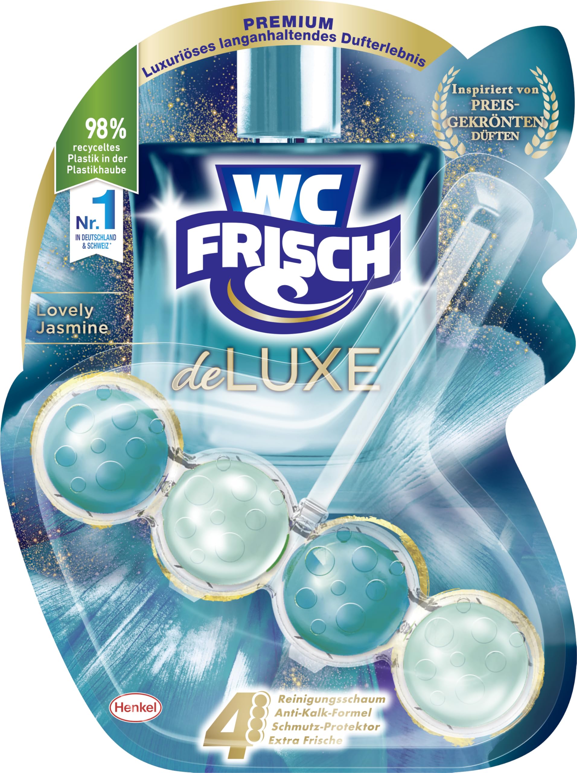 WC Frisch Deluxe Duftspüler Lovely Jasmin (1 St.), Premium Parfumduft – Ansicht 2