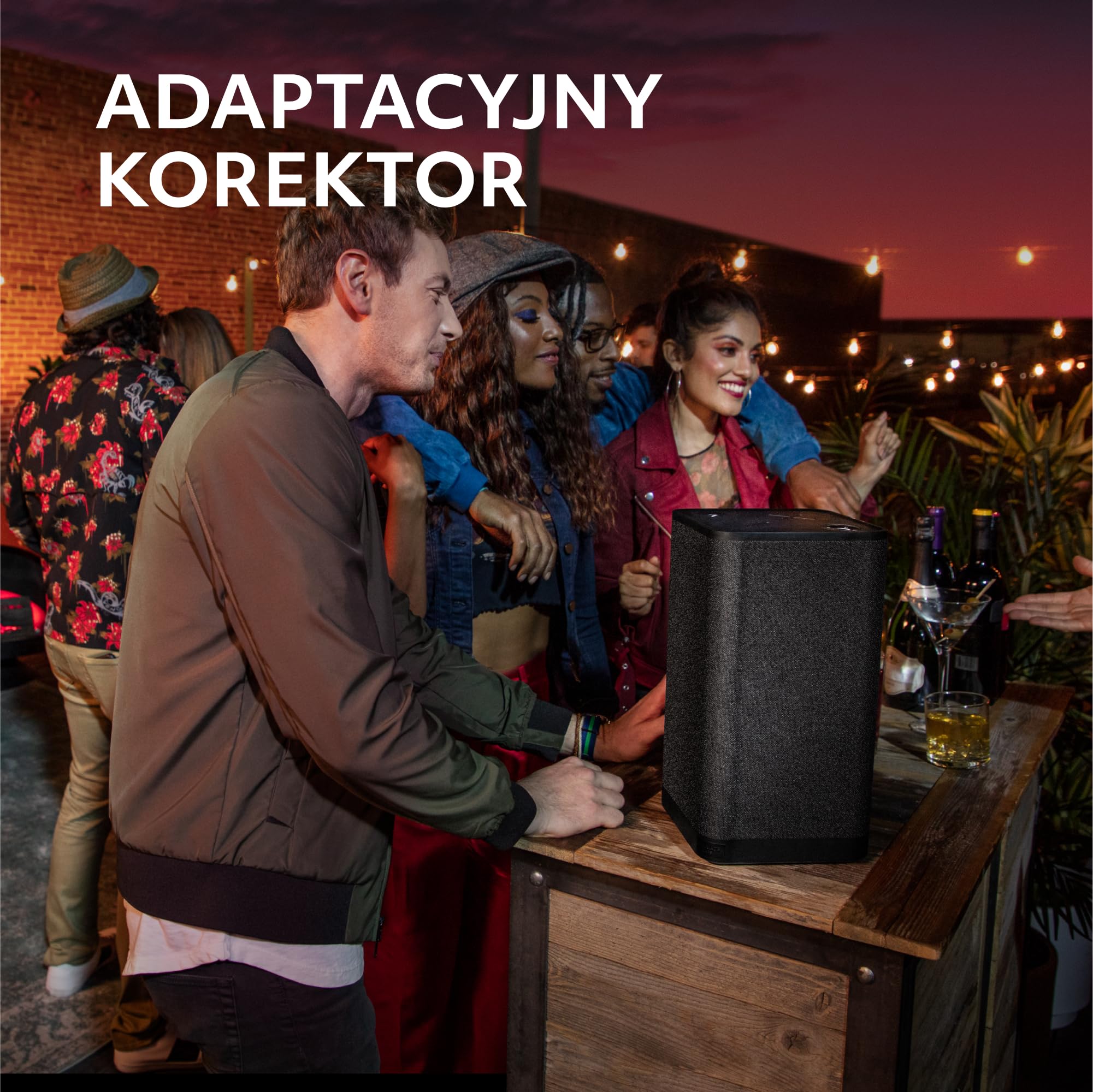 ULTIMATE EARS HYPERBOOM, przenośny bezprzewodowy głośnik Bluetooth, głośny głośnik, głęboki bas, wodoodporny zgodnie z IPX4, zasięg 45 m, czarny