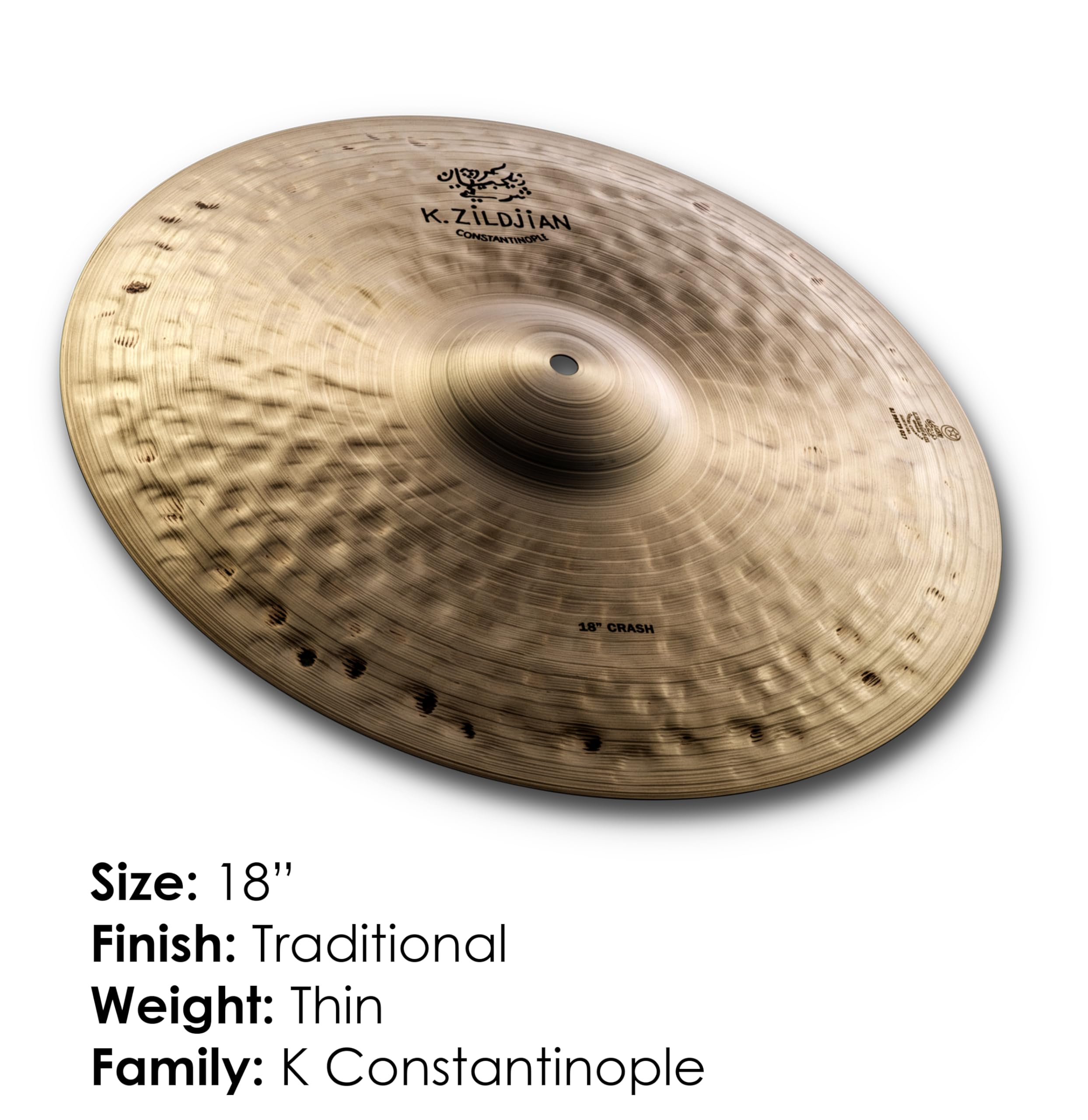 K. Zildjian Constantinople Suspended 18㌅ Zildjian K Constantinople Suspended 18 in.: Buy Online at Best