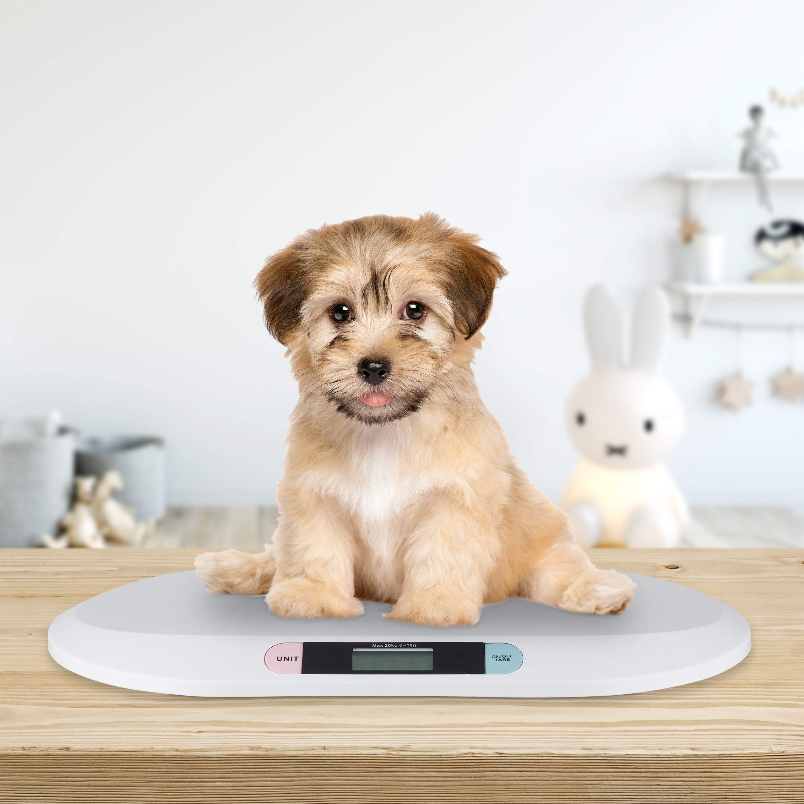 Little choice Pèse bébé, Digital, Balance électronique, nourrissons, petits animaux domestiques, max. 20 kg, blanc
