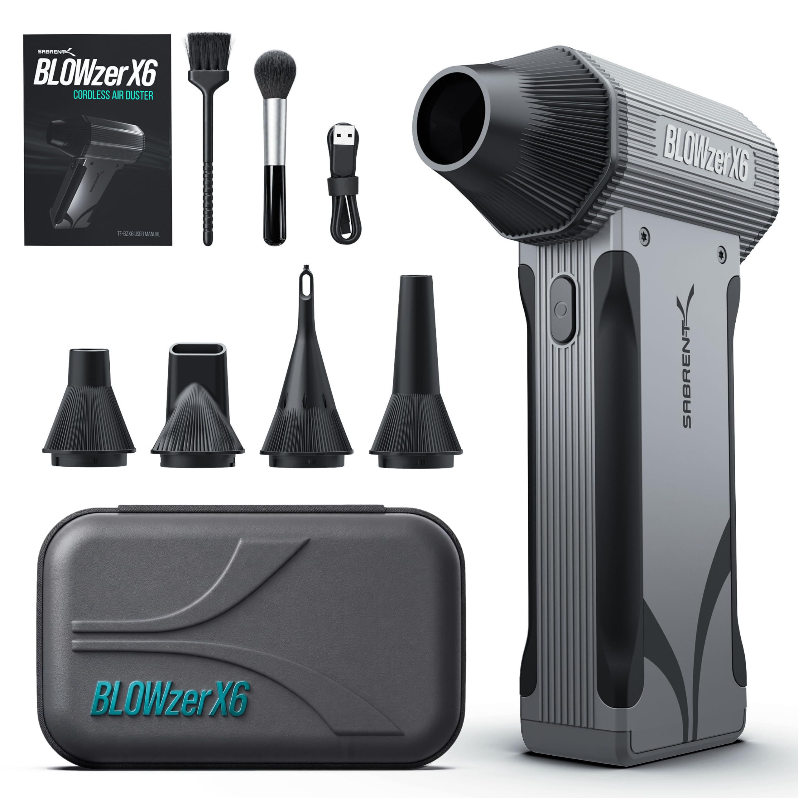 SABRENT Blowzer X6 Bezprzewodowa Dmuchawa Sprężonego Powietrza