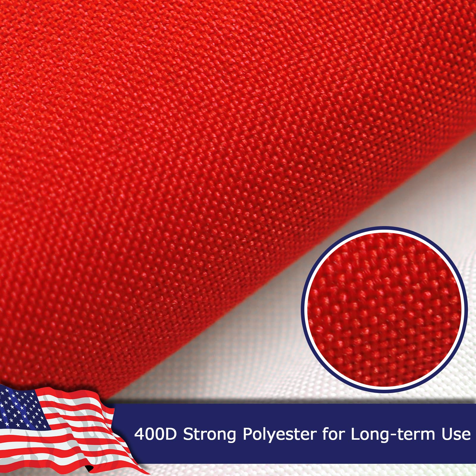 Bandiera americana 90 x 150 cm - Stelle ricamate a strisce cucite all'aperto all'interno Bandiere USA Bandiera nylon occhielli in ottone striscione