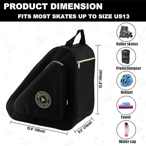 Miniatura 4 de Bolsa de patinaje para patines de hielo, en línea, patines y cuádruples - Niños y adultos