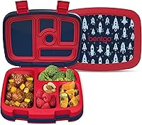 Vista 14 de Bentgo Kids Prints - Lonchera para niños, a prueba de derrames, con 5 compartimentos, estilo bento, tamaño de porciones ideales para edades de 3 a 7