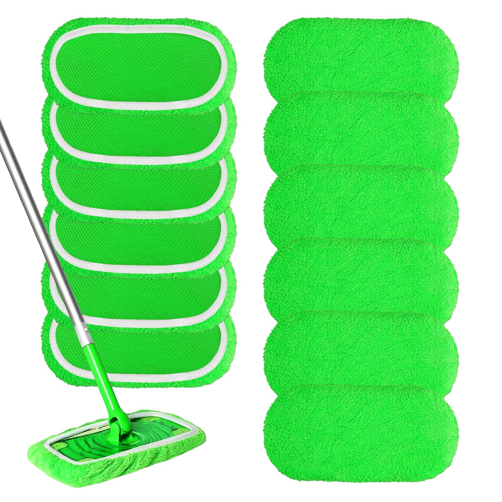 4 Panni Riutilizzabili In Microfibra Per Mocio Swiffer Sweeper - Lavabili, Per Pavimenti Asciutti E Bagnati