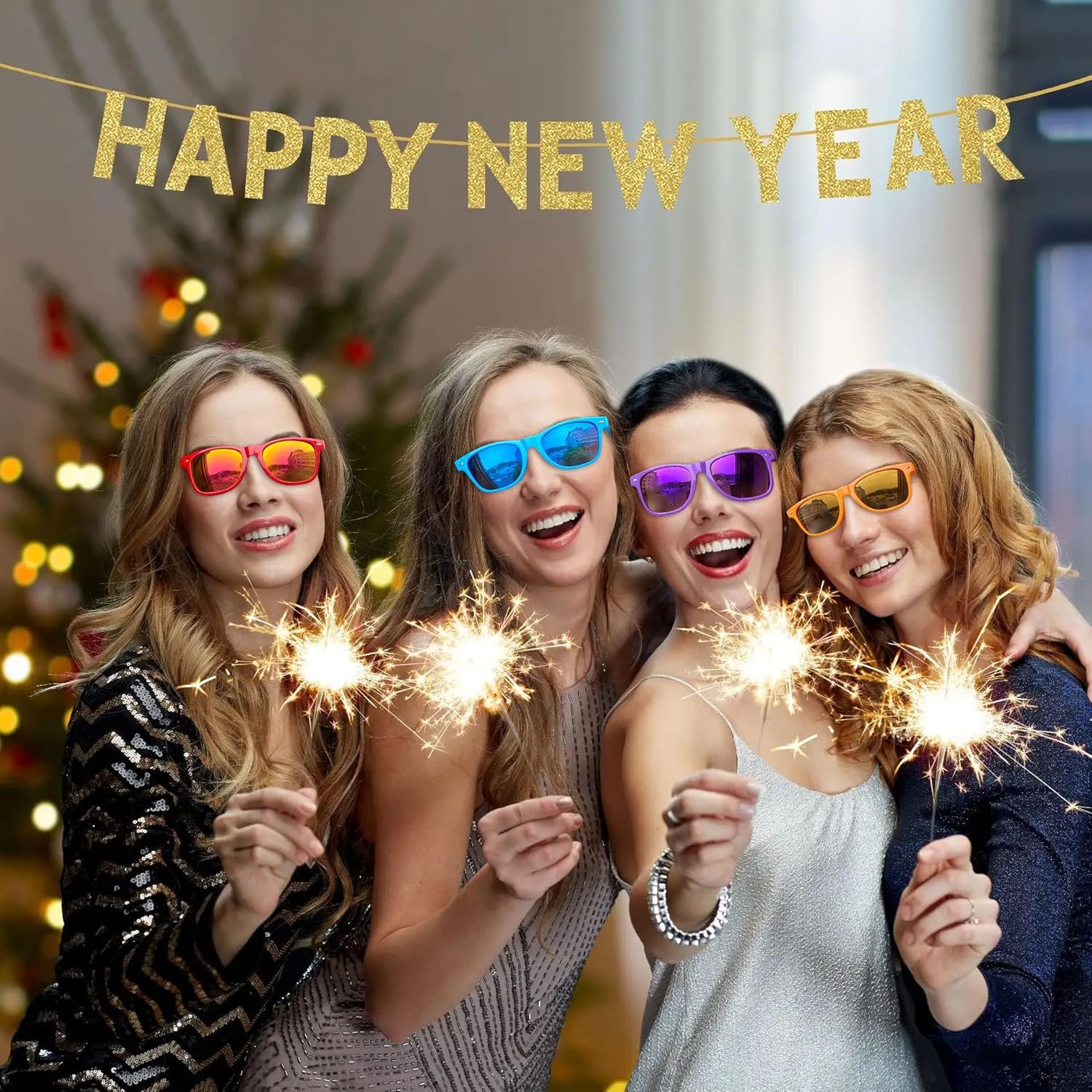 Fsmiling Mens Sunglasses Bulk Classic Sunglasses Pack Cheap Shades Glasses Cool Eyewear Set for Women-15Pack,Blue - Image 6