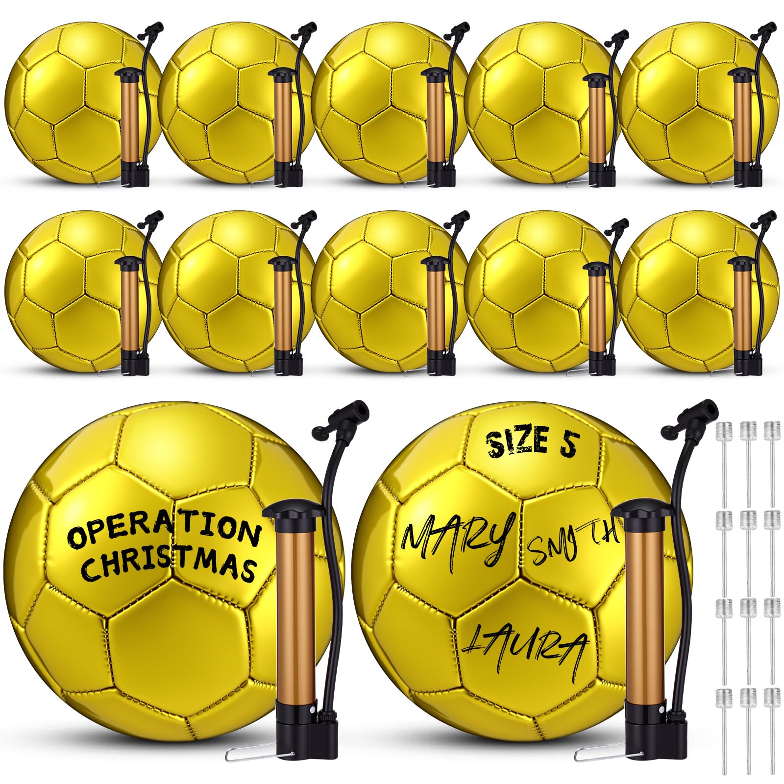 Soulchen 12 pelotas de fútbol de Operación de Navidad