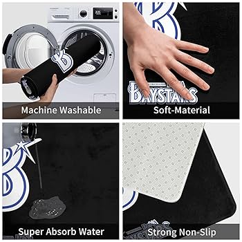 評価4000件⭐︎ボール　3台 Amazon | 横浜DeNAベイスターズ 玄関マット 浴室マット