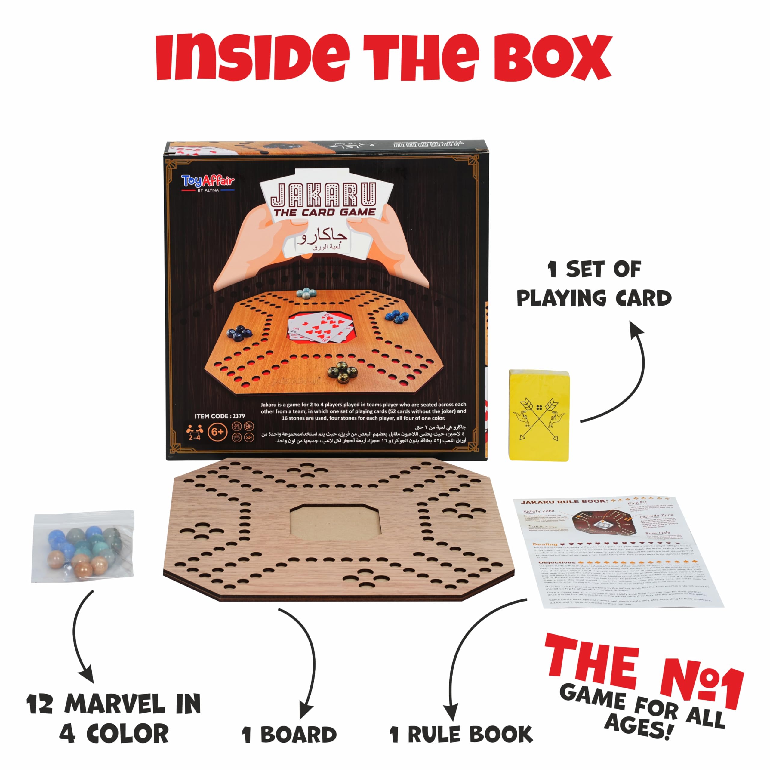 Toyaffair Jakaru Game – Exciting Strategy and Luck-Based Board Game for Kids, Teens, and Adults, Perfect for Family Nights, and Group Entertainment | Hours of Fun for All Ages 3