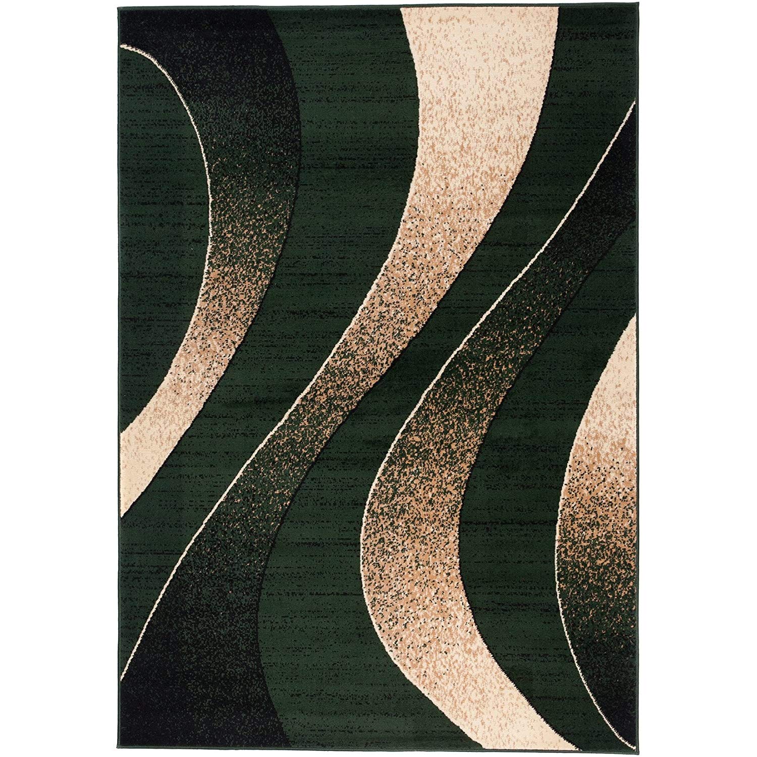 Carpeto Rugs Alfombra Moderna de Salón Grande de Diseño Geométrico de Pelo Corto - Alfombras de Habitación de Matrimonio, Dormitorio y Comedor - Alfombras Salon - Verde - 200 x 300 cm