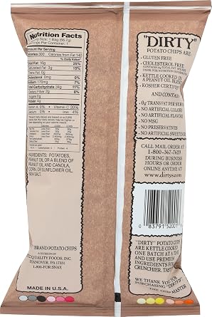 DIRTY POTATO CHIPS Sea Salted Potato Chips, 2 OZ