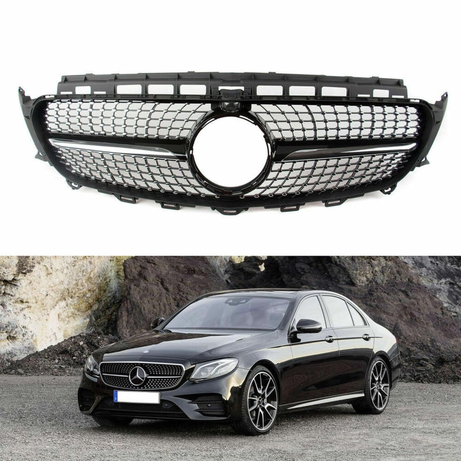 Amazon | Konforhom ブラック スポーツ スタイル フロント グリル