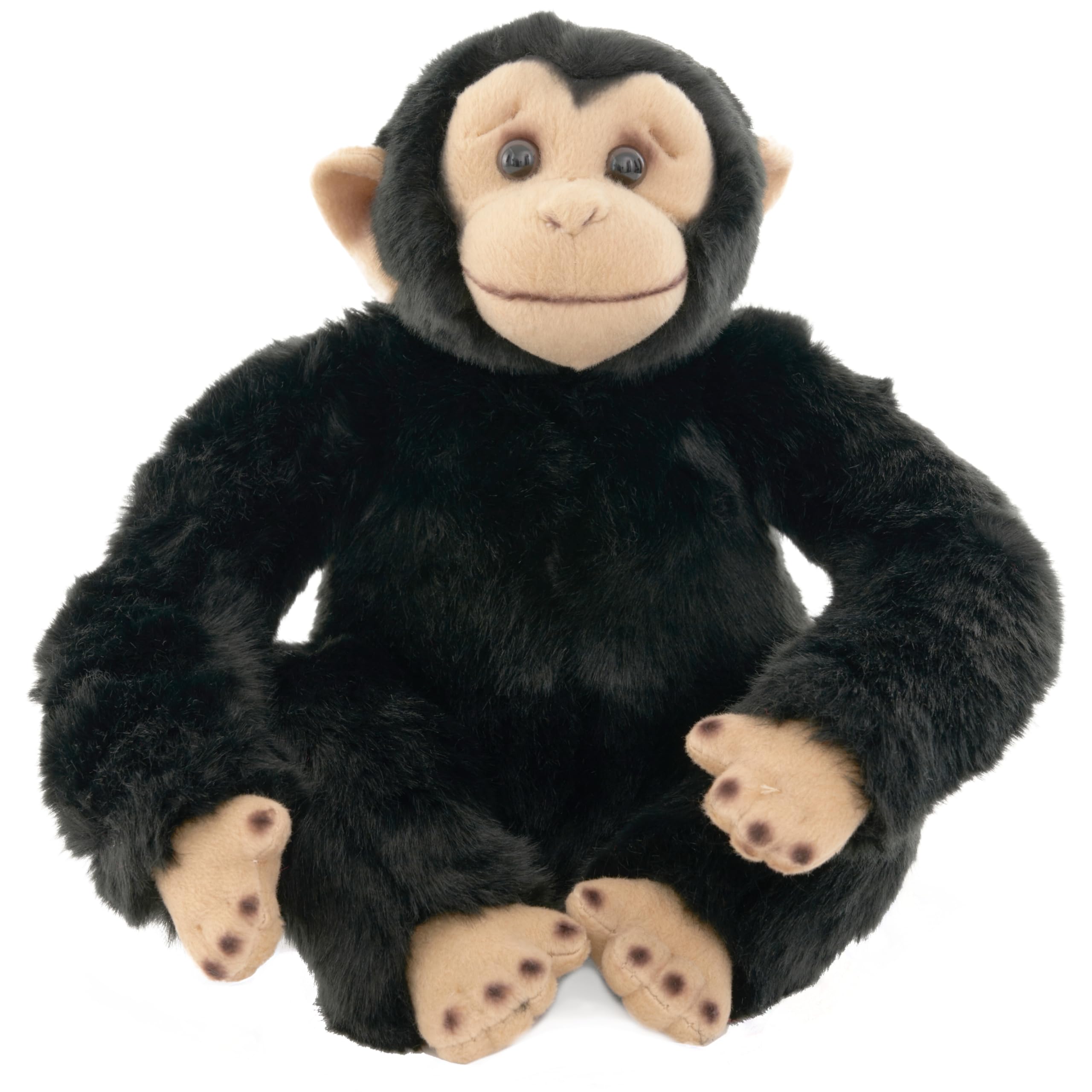 Bearington Bing The Chimpanzee Plush, 10.5 Inch Chimp Monkey Stuffed Animal
