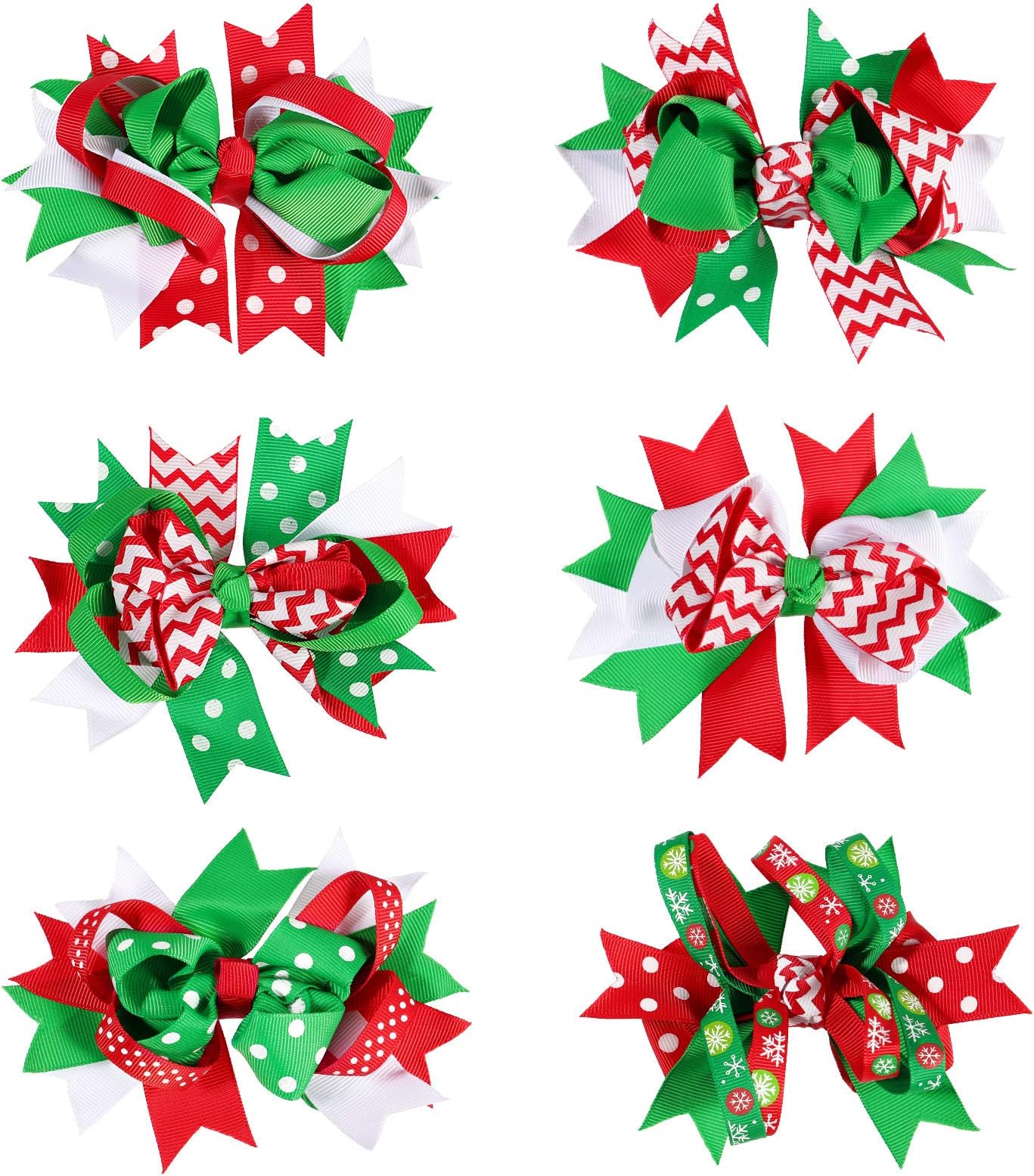 LCLHB Grosgrain Ribbon Hair Bows Alligator Clips Hair