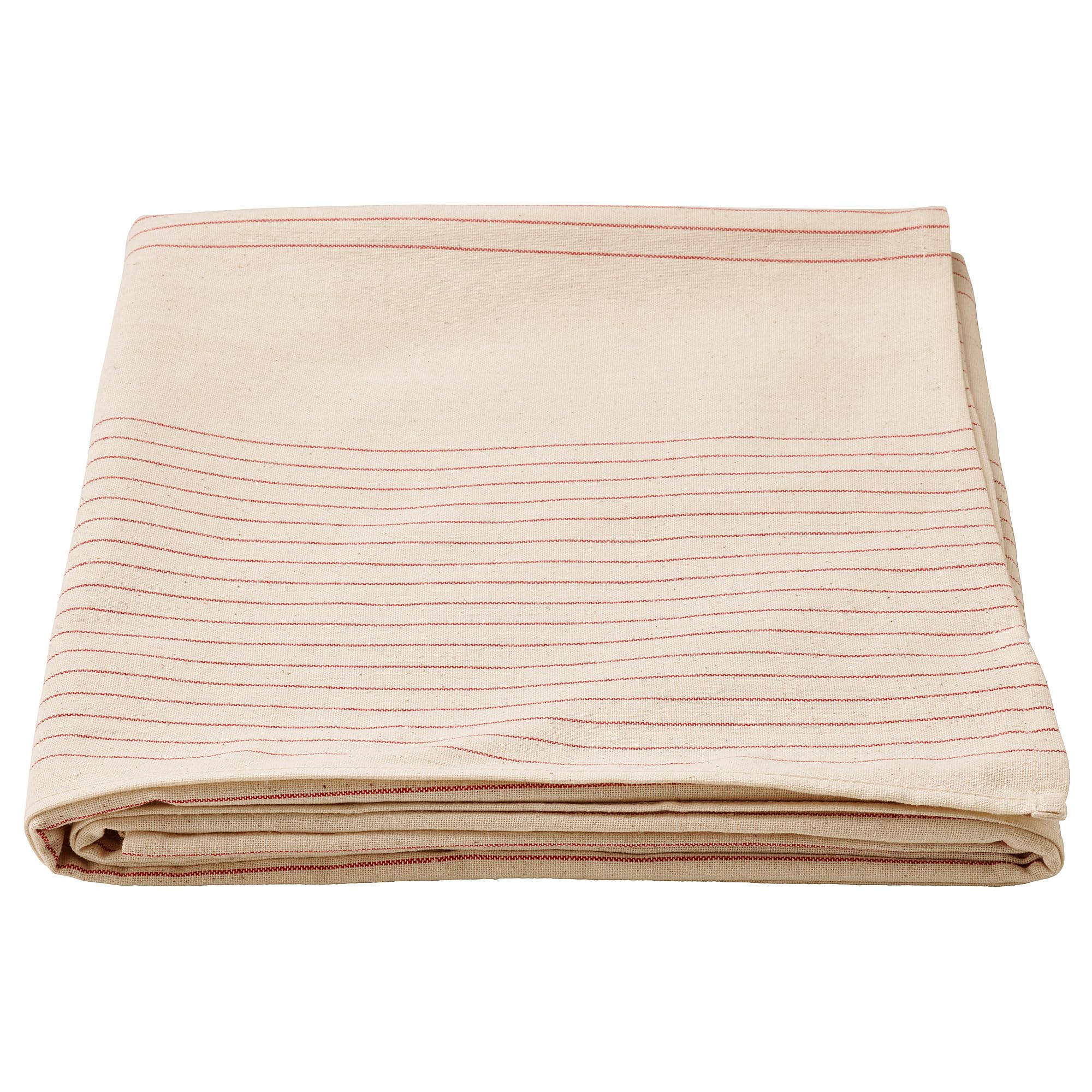 Nappe à rayures rouge et naturel ProTuning VIPPSTARR 150x150 cm pour table carrée