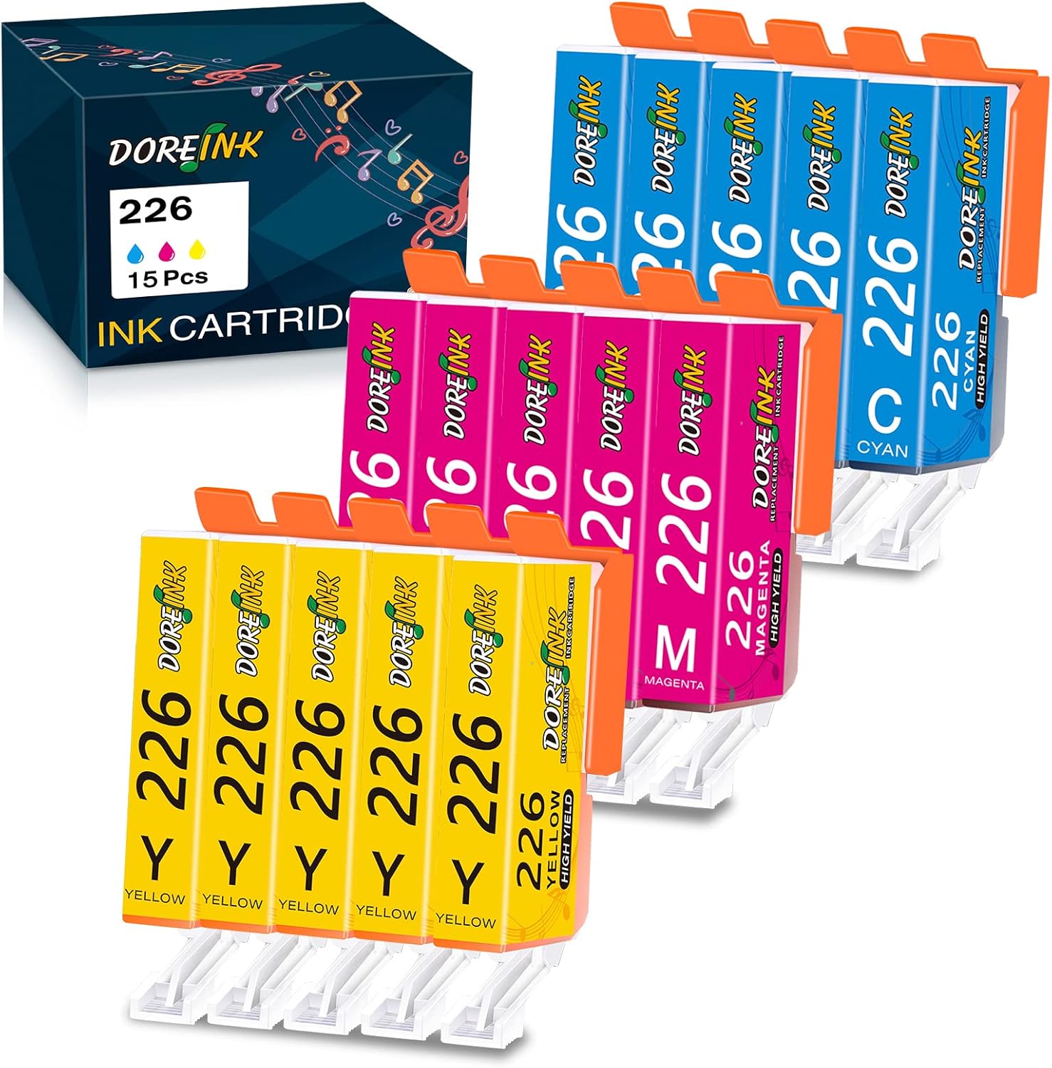 Canon 10-22 Inchiostri Con Chip Smart Per Stampanti Canon – Confezione Da 5 Cartucce Nuove, Compatibili Con Modelli 225, 226, MG5220, MG5320 E Altri Ricambi Per Stampante - Foto 8