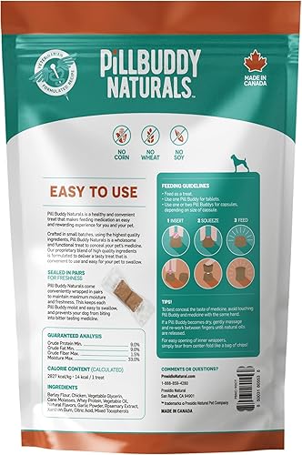 Miniatura 2 de Presidio Pill Buddy Naturals  Receta de pollo para ocultar golosinas para perros  Es un bolsillo o bolsa perfecta para ocultar píldoras para