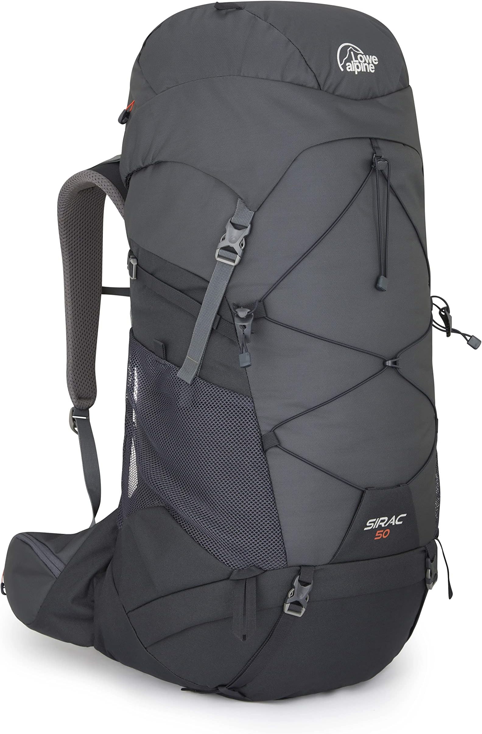 Sirac Multi-Day Hiking Backpack, Sirac 50 Liter, Ebony