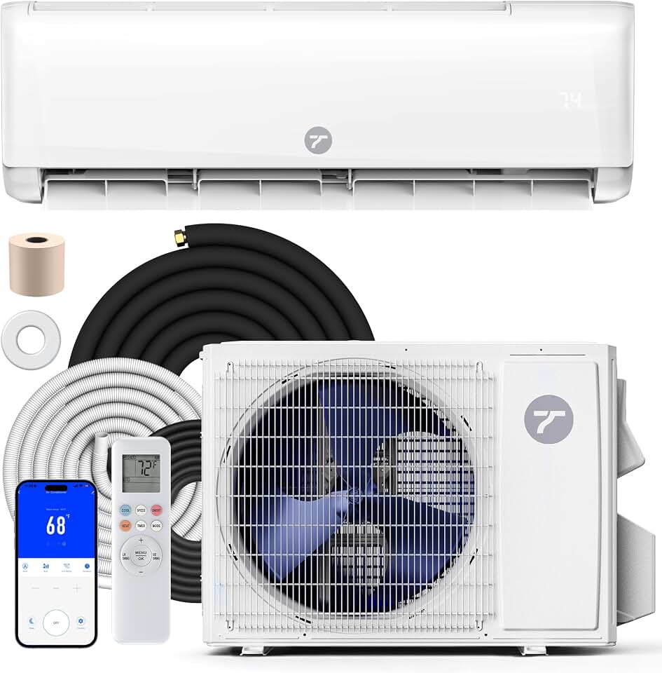 24000 BTU Mini Split Air Conditioner, 230V 19 SEER2 AC & Heat Pump Global Recycled Standard