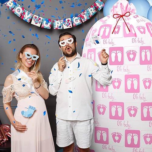 Miniatura 6 de Yingzhao 2 bolsas de regalo de bicicleta jumbo de 80 x 60 pulgadas, bolsas de plástico extra grandes para bebé, regalo de cumpleaños, fiesta de