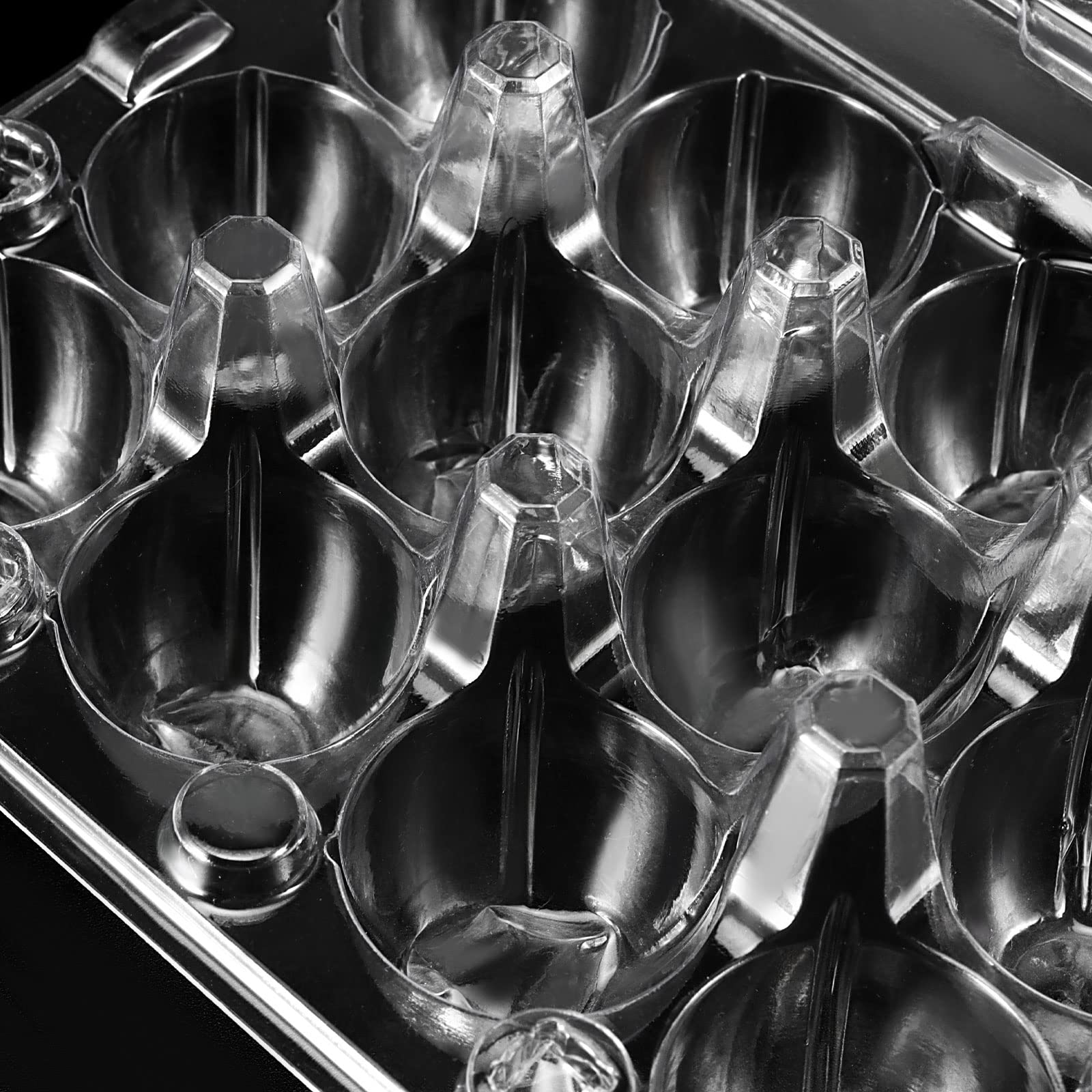 Paquete de 150 cajas transparentes de 12 rejillas para huevos de codorniz, mini soporte de almacenamiento de huevos de codorniz de plástico con tapa, huevos de codorniz apilables, bandejas de 3