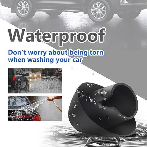 Miniatura 4 de Anina Base de antena para Toyota FJ Cruiser 2007-2017 Montaje de antena de radio de coche Adorno 8639235032, 8639235031 Antena de goma con ojales