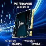 M.2 2230 SSD 256GB NVMe PCIe Gen3.0X4 Internal Solid State Drive, Compatible with Steam Deck, ROG Ally, Microsoft Surface pro 7+/pro 8/pro X/laptop3/laptop4/laptop Go, Ultrabook