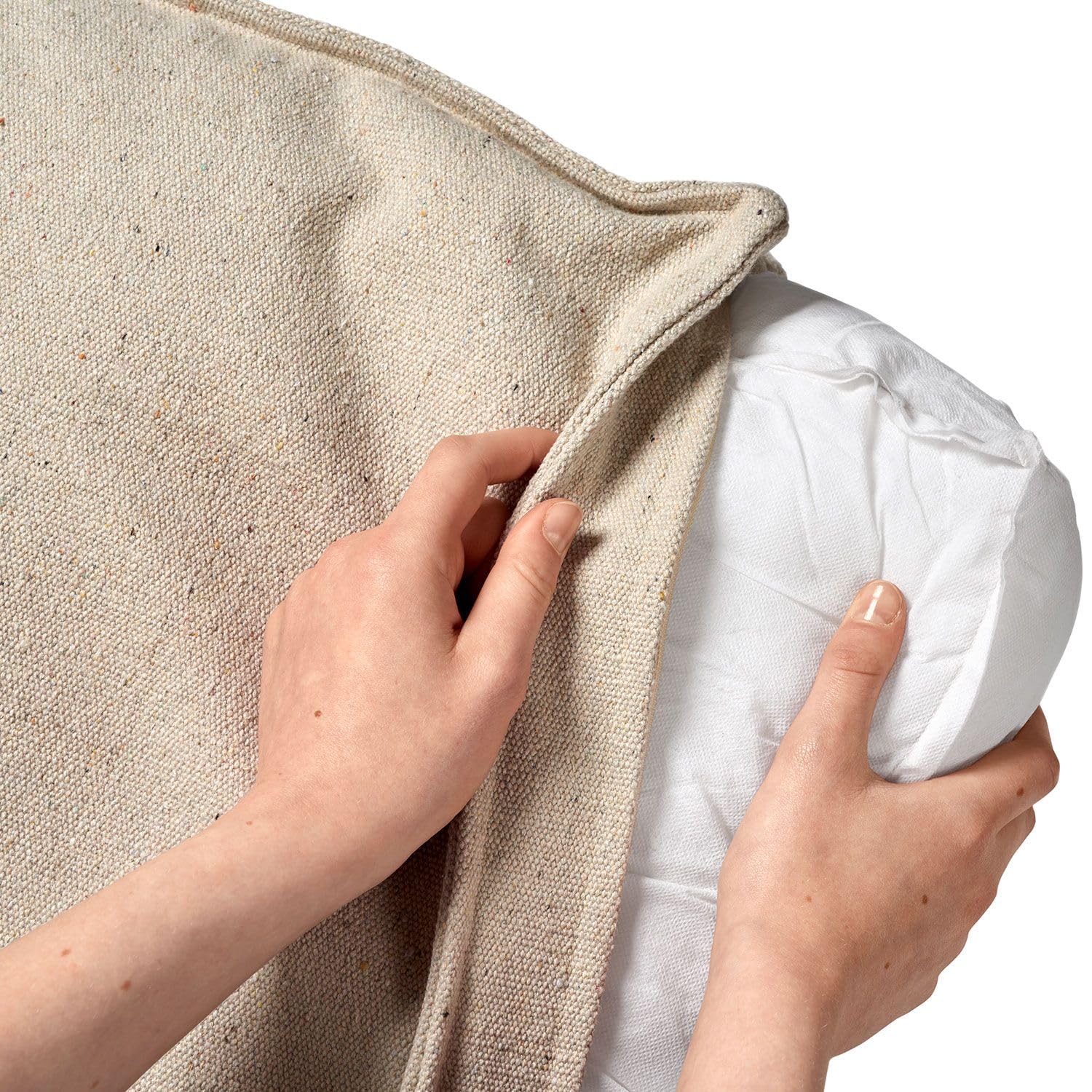 HUNTER Hundekissen Belluno, Farbe: Creme, mit robustem Strukturstoff, vorwiegend recycelte Materialien, nachhaltig, rutschhemmend, stilvoll und modern, Größe: 80 x 60 cm