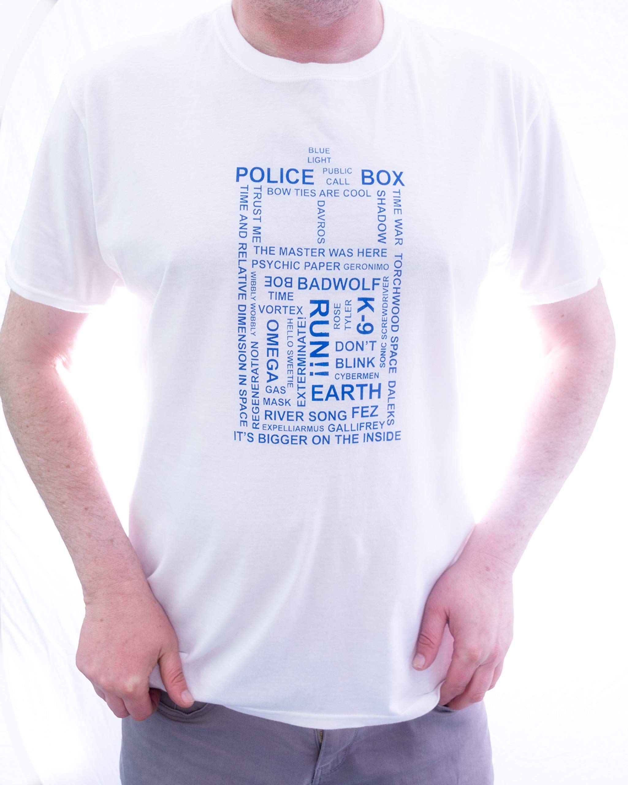Doctor Who Tardis T-Shirt Men's White