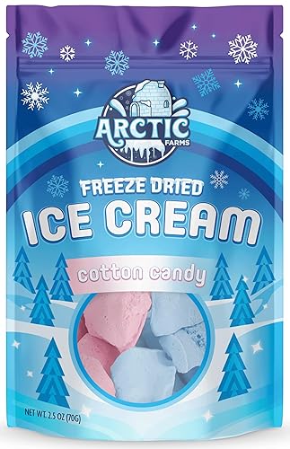 Miniatura 235 de Arctic Farms Brocas de helado liofilizadas empaquetadas y en caja, no se derrite (mezcla napolitana, 2.5 onzas)